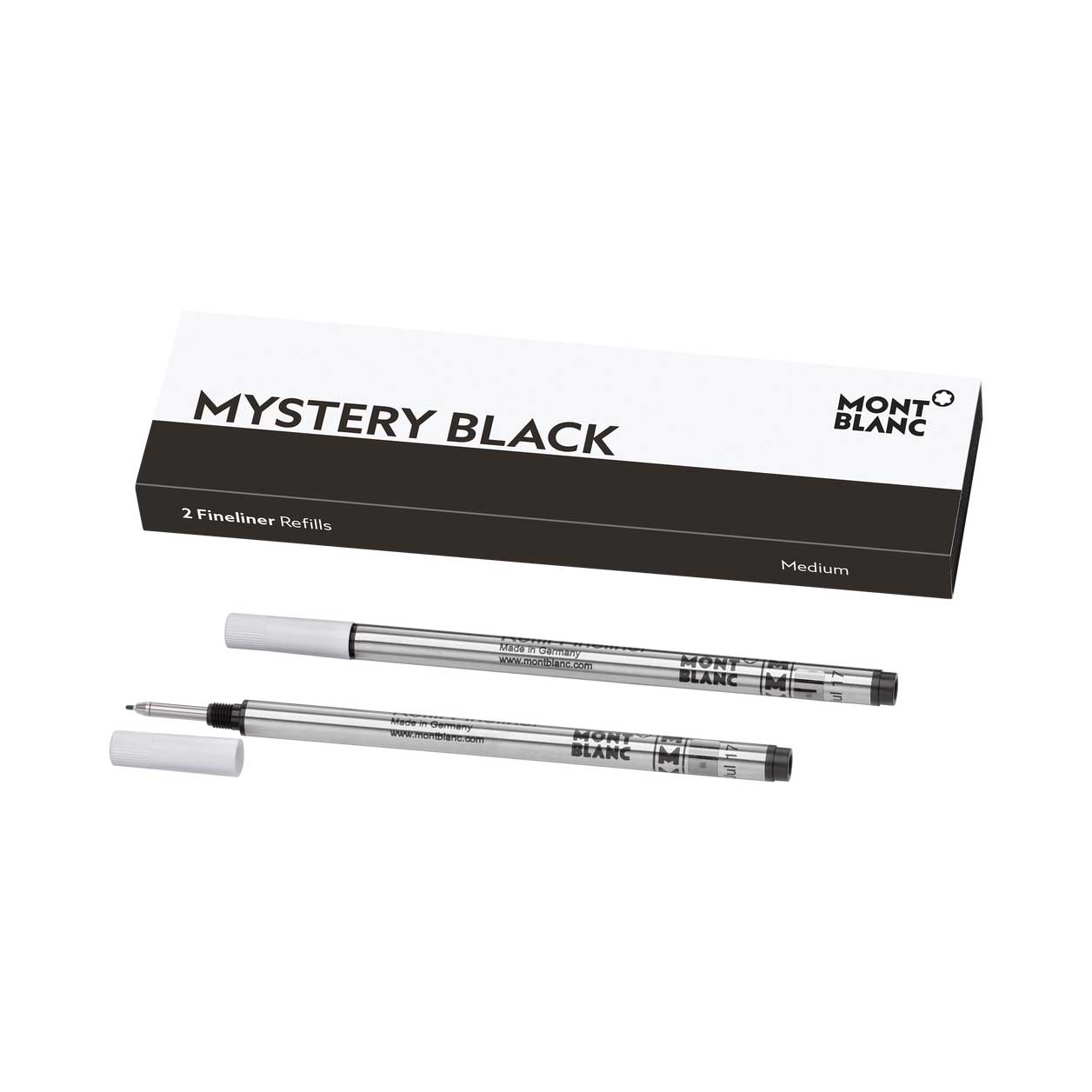 Montblanc Broad Fineliner Refills Mystery Black - 2 pack
