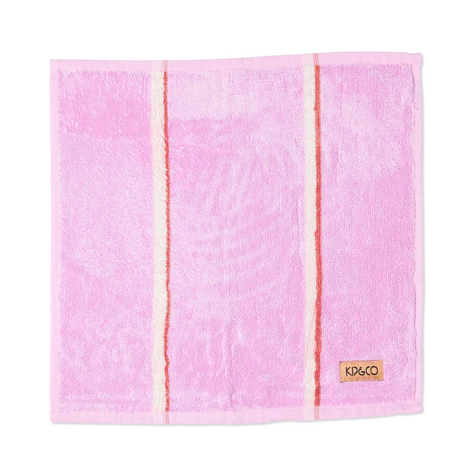 Kip&Co Lavender Field Stripe Bamboo Terry Face Washer
