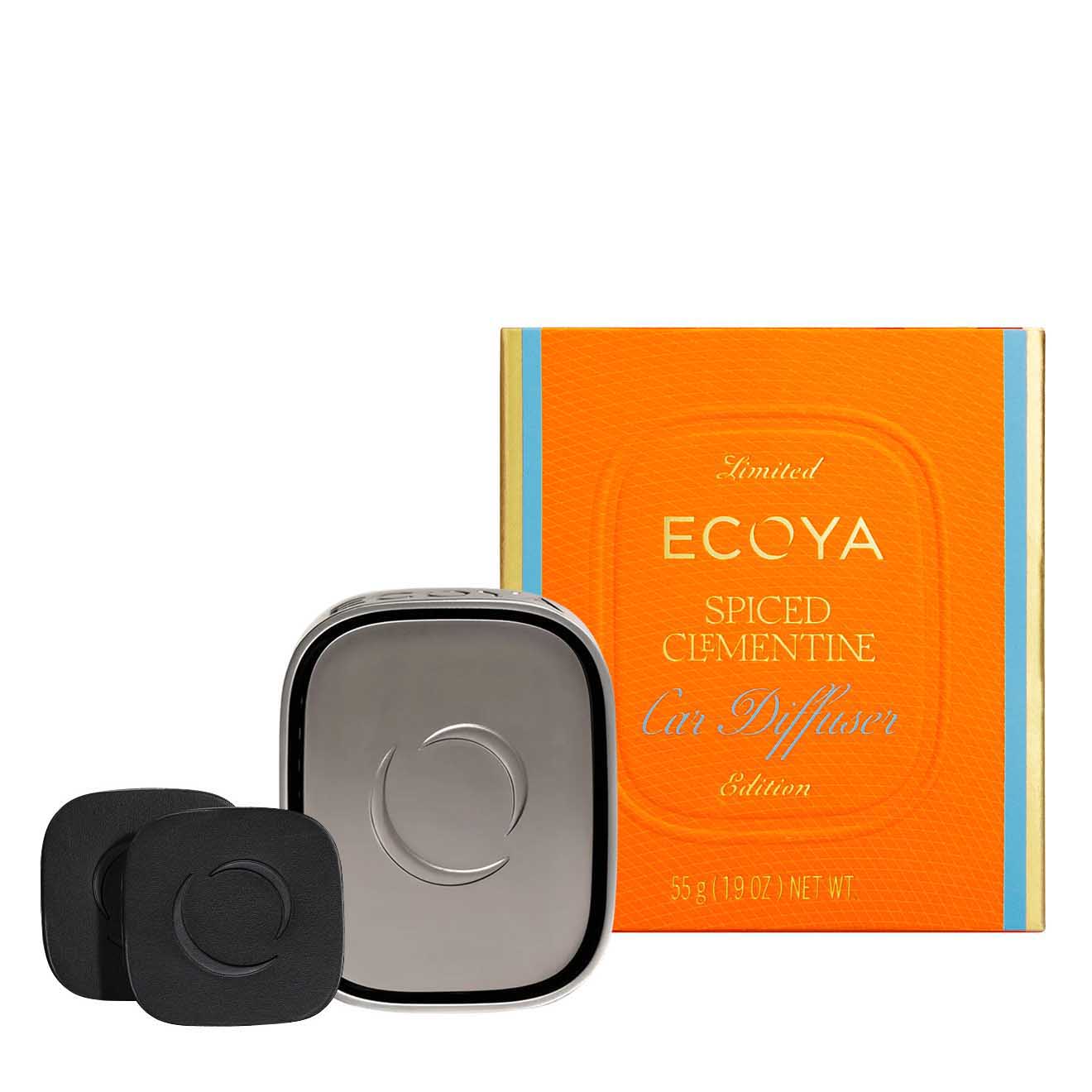 ECOYA Spiced Clementine Car Diffuser Set
