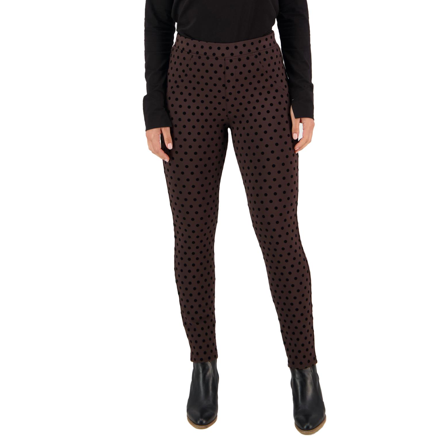Vassalli Skinny Leg Ankle Grazer Printed Ponti Pull On