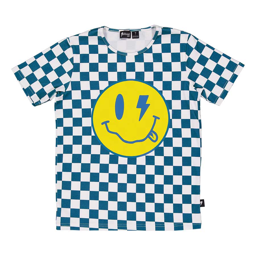 Radicool Dude Smiley Chequerboard Tee