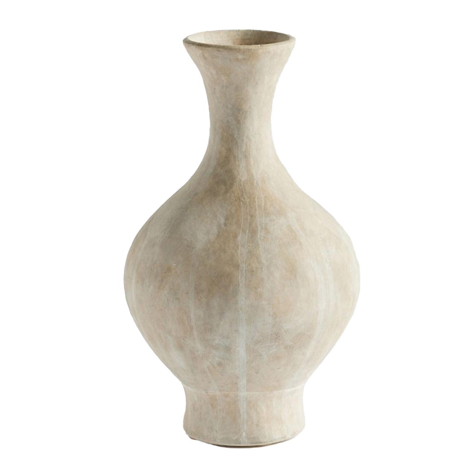 Pottery Barn Artisan Studio Bulb Vase Ceramic