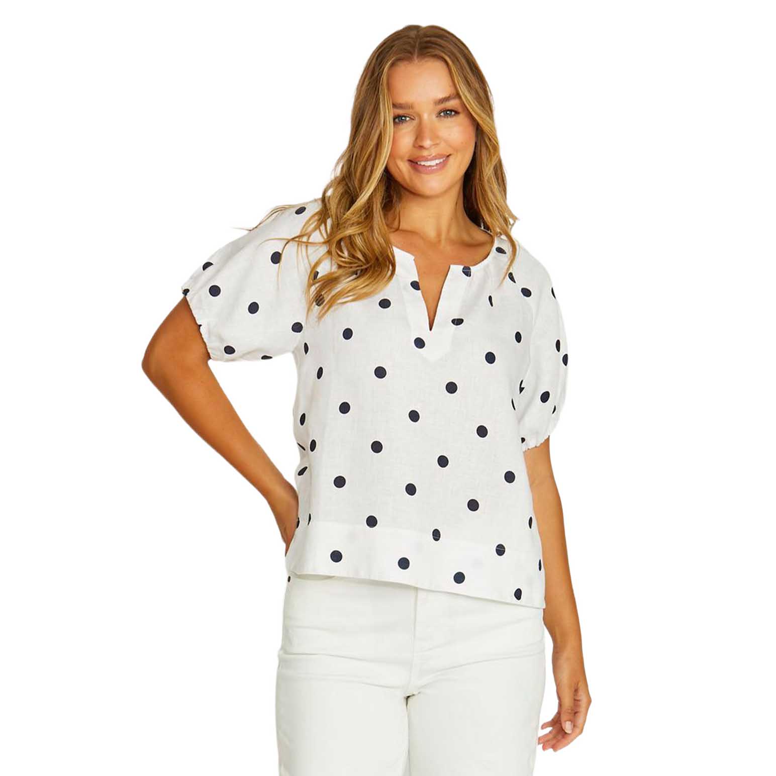 Jump Spot Print Top