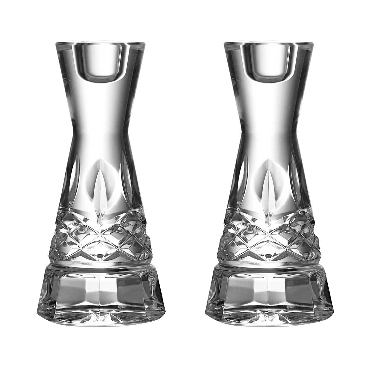 Waterford Lismore Round Candlestick 15cm Set Of 3