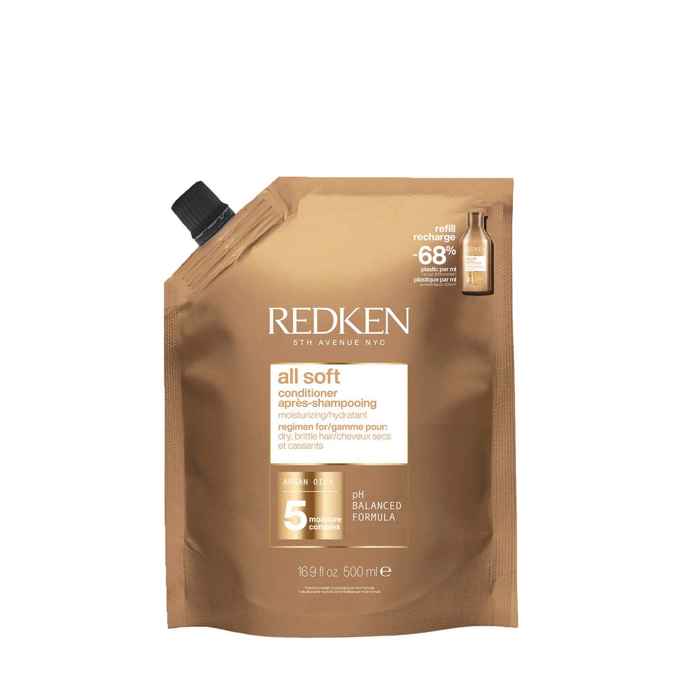 Redken All Soft Conditioner 500ml Refill