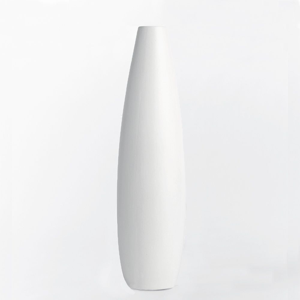 West Elm Pure White Ceramic Bead Vase