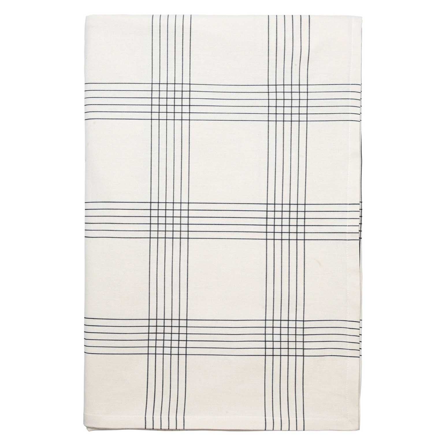 Broste Tablecloth Alice - Black/Natural 160*300