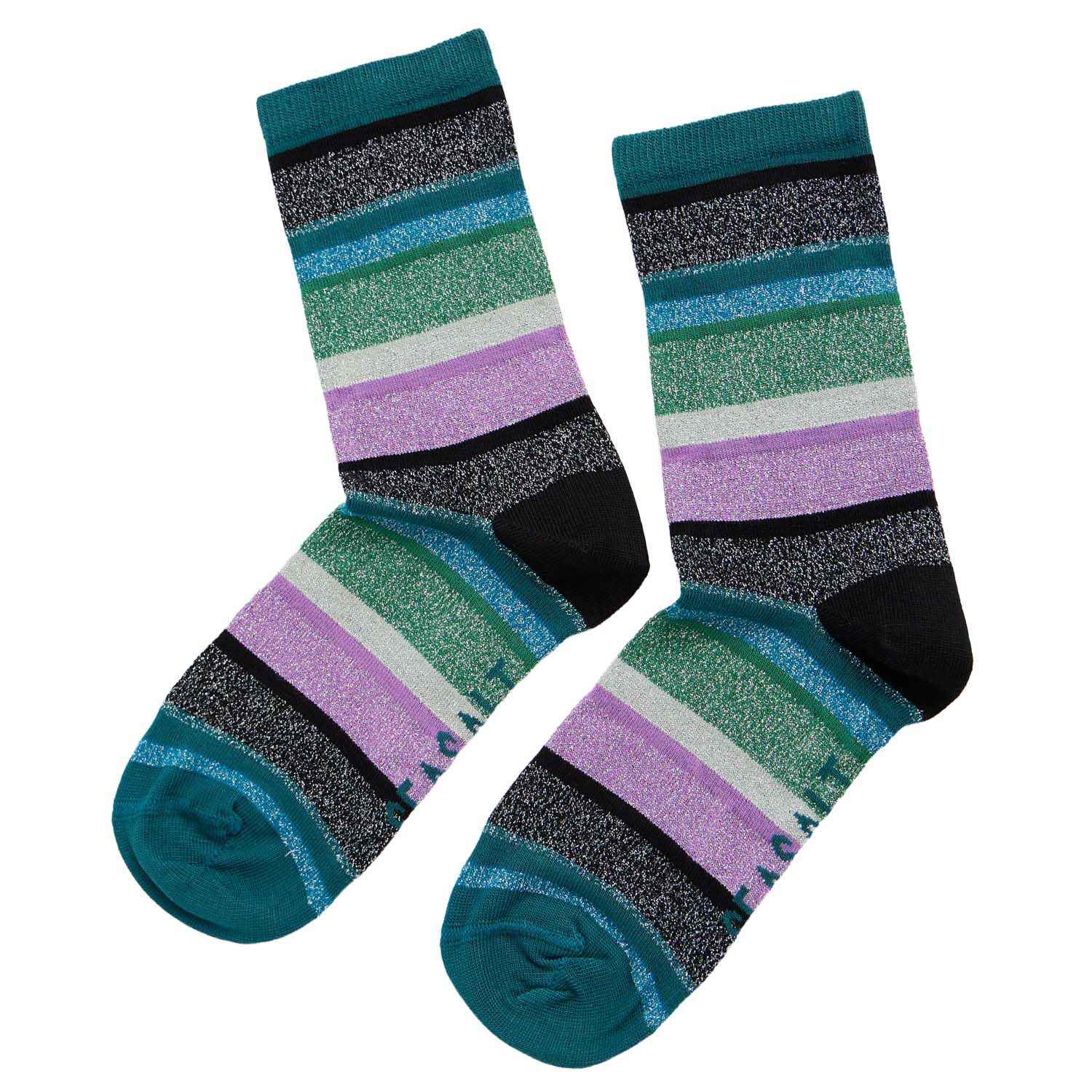 Seasalt Cornwall Sparkle Sailor Socks Sunrose Amethyst Multi