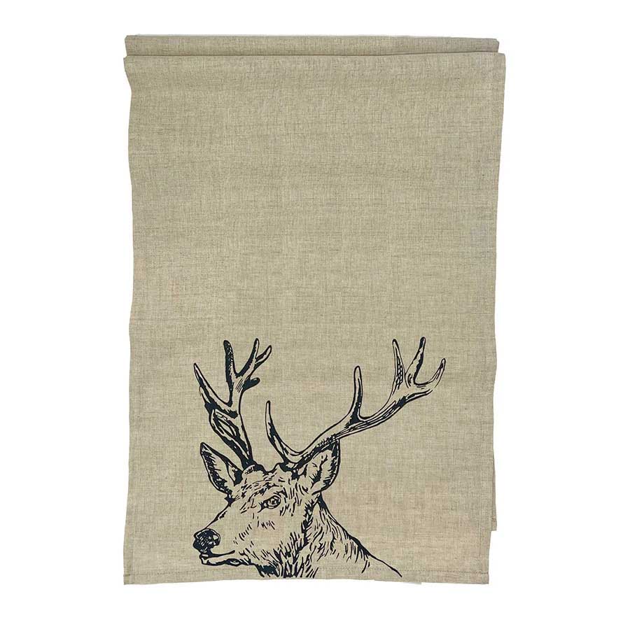 Selbrae House Linen Table Runner- Long Stag