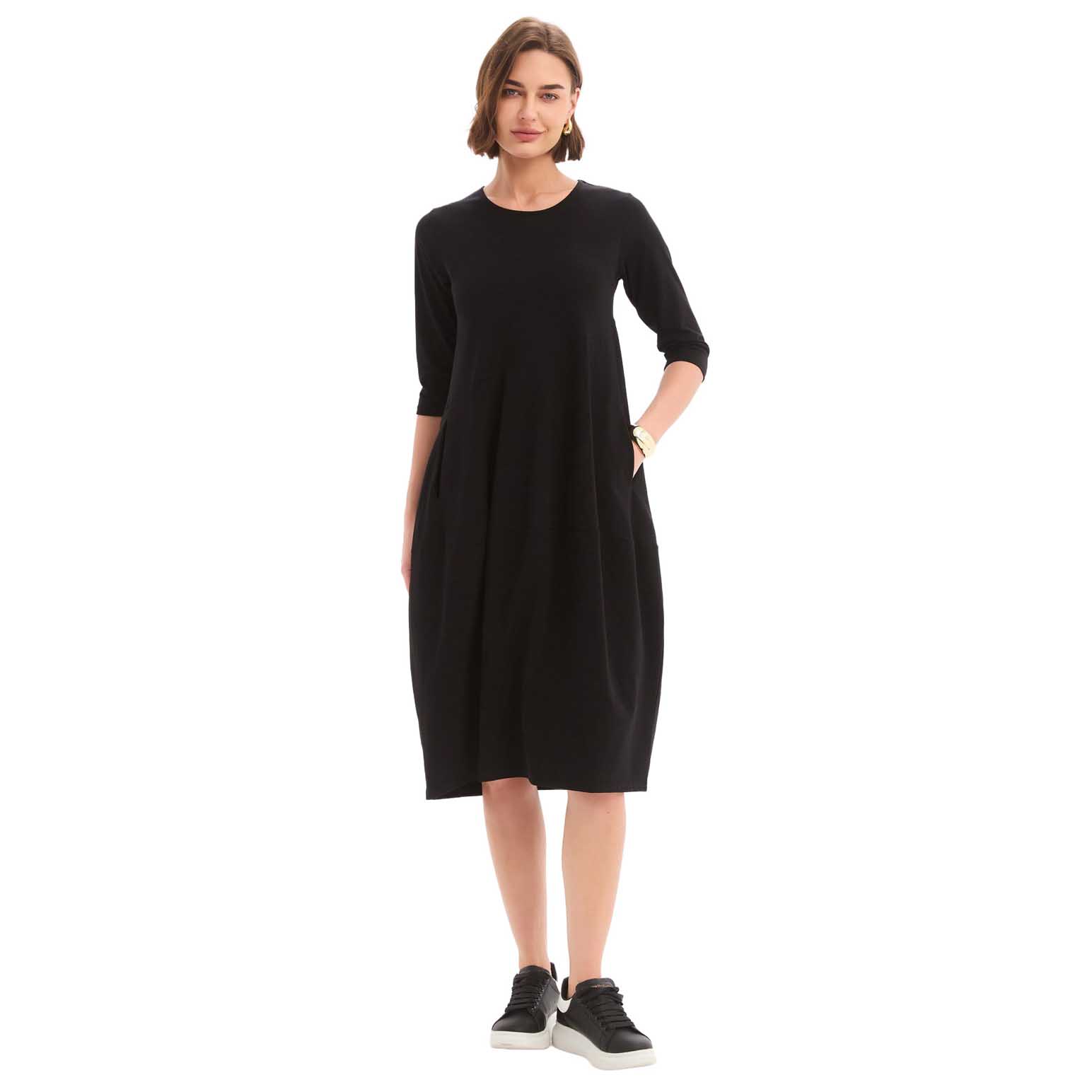 TIRELLI Diagonal Seam Winter Dress