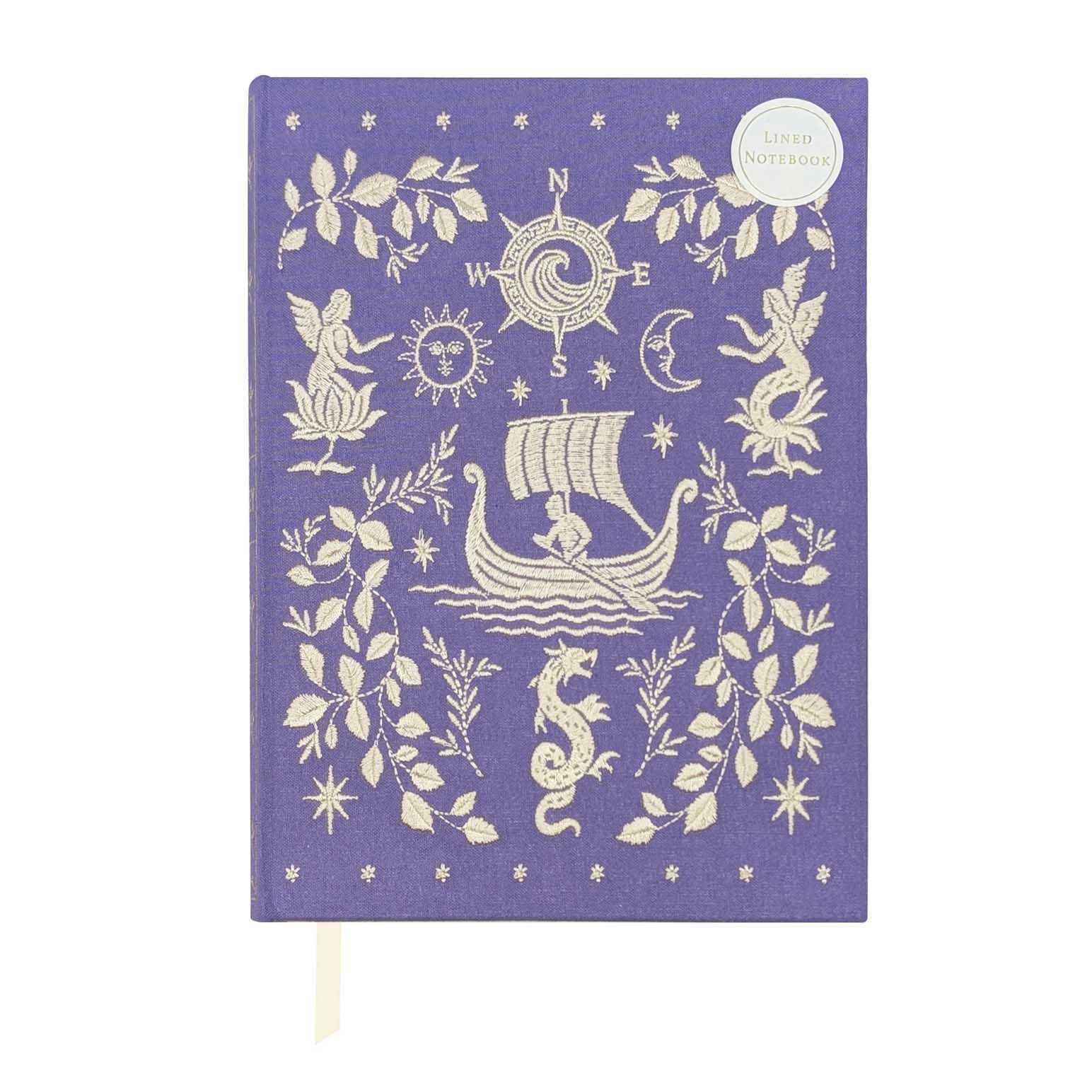 The Reading Room Odyssey Embroidered A5 Journal