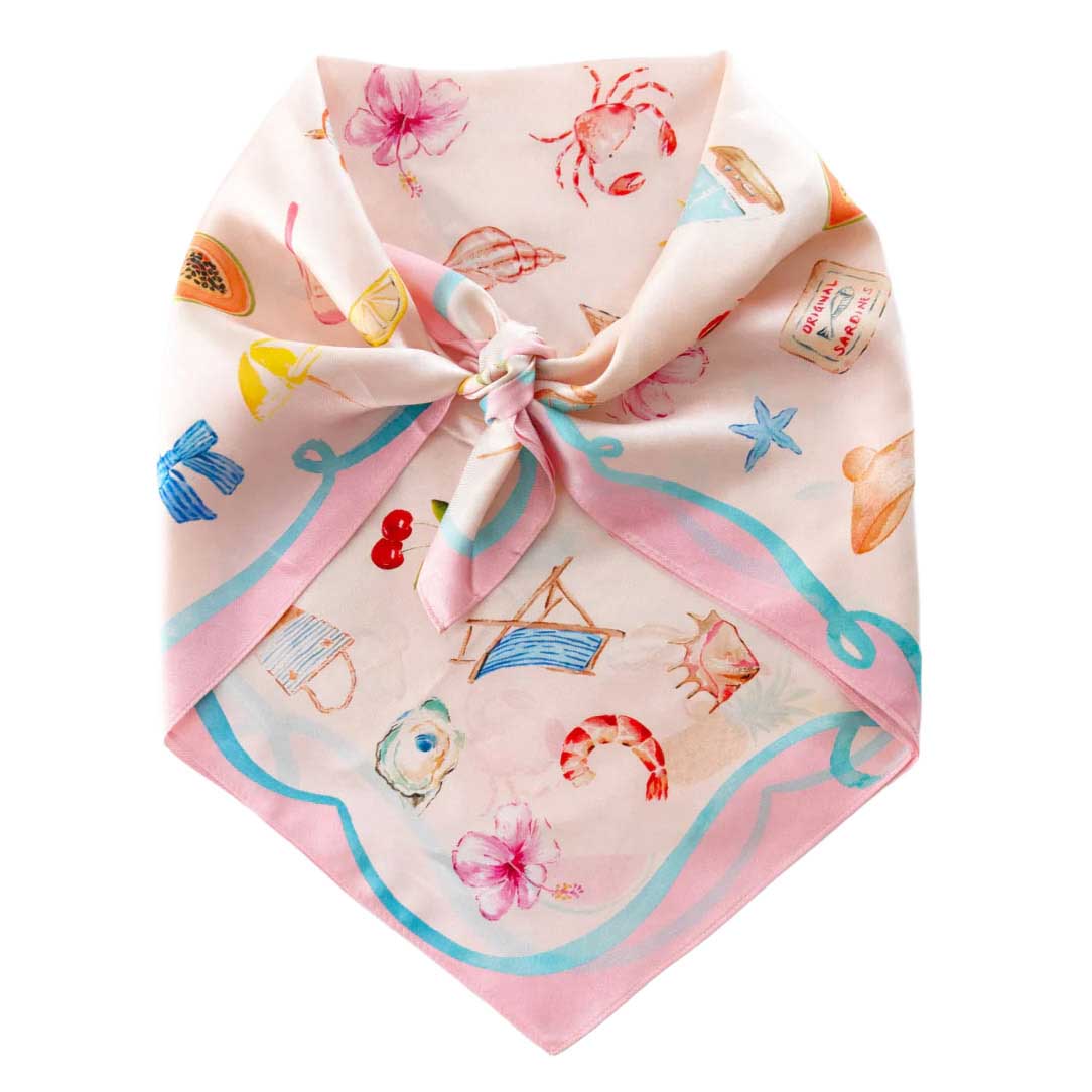 Dark Hampton X Cass Deller Little Cove Silk Petite Scarf