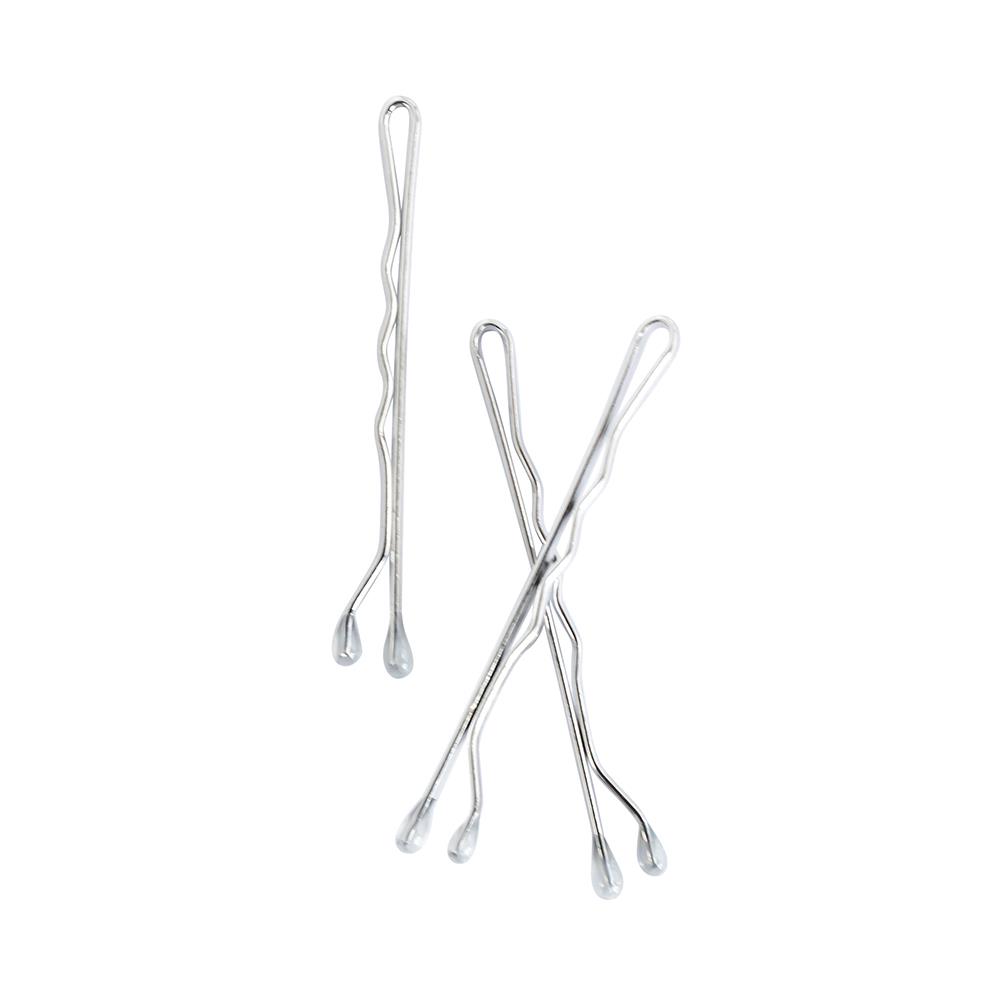 Mae Bobby Pins 4.5cm Silver (80)