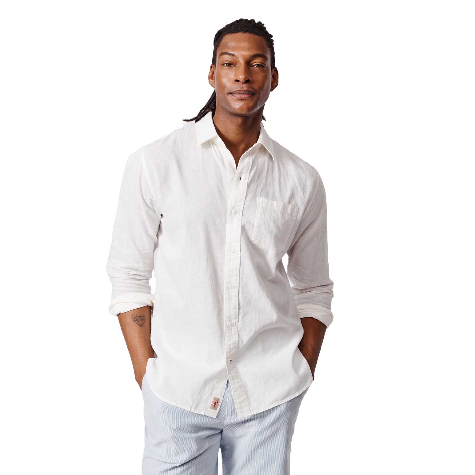 Aubin Grainsby Linen Cotton Shirt