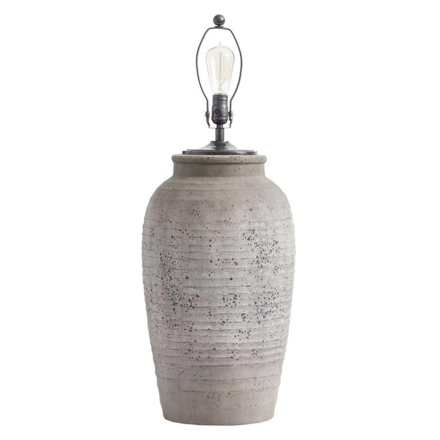 Pottery Barn Ip Maddox Ribbed Rustic Pottery Lamps