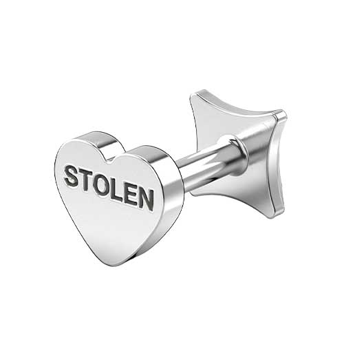Stolen Girlfriends Club Stolen Heart Flat Back Earring Single