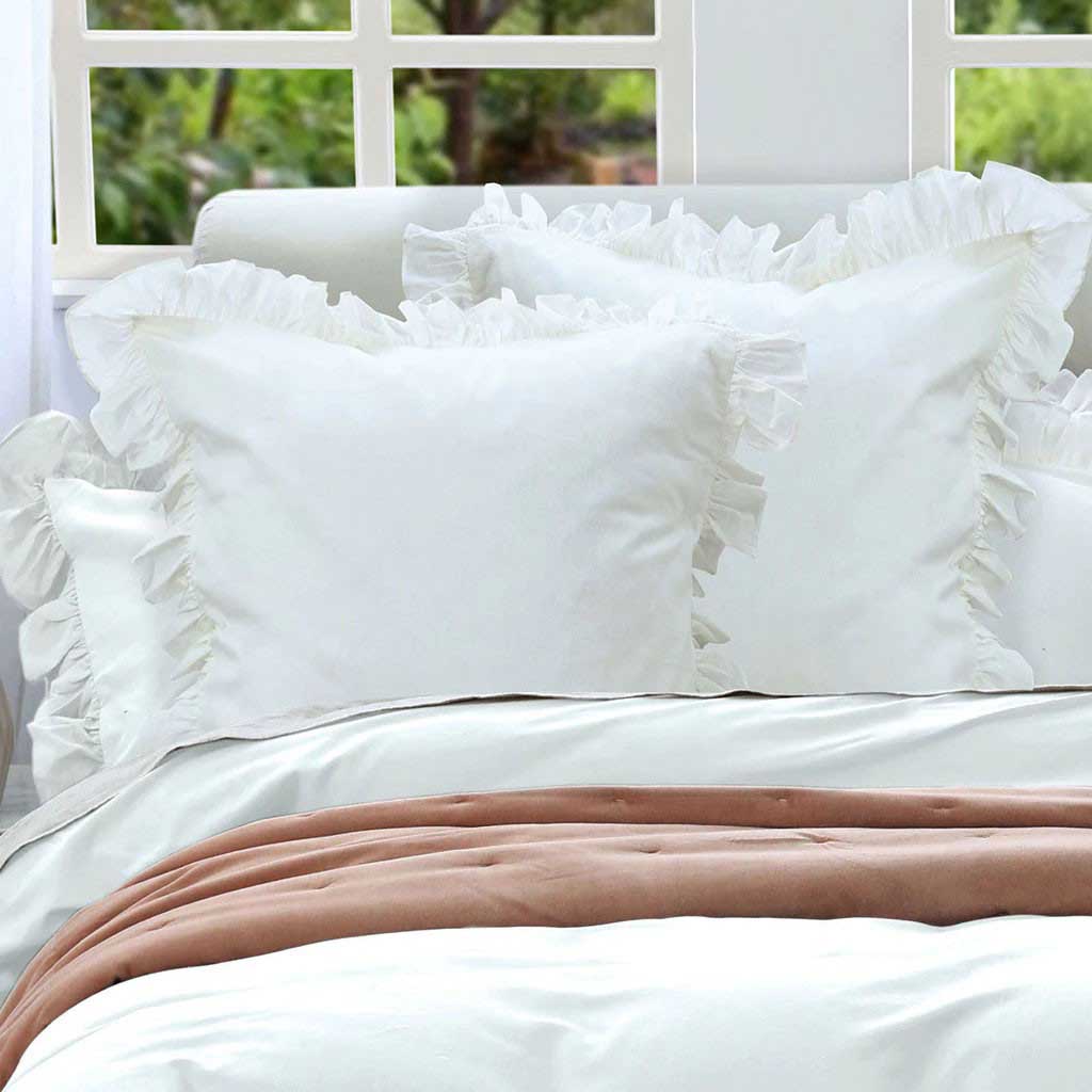 MM Linen Ruffle Euro Set Of 2