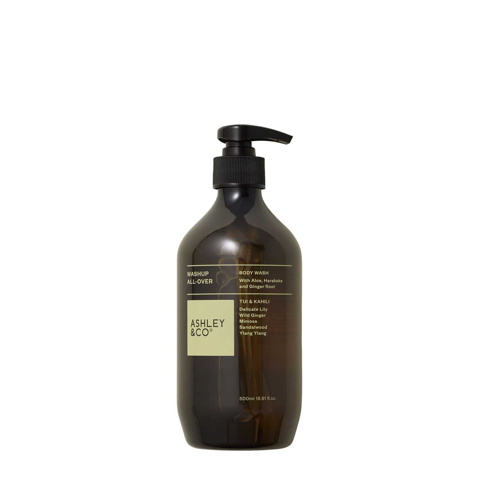 Ashley & Co Washup. All-Over Body Wash, Tui & Kahili 500ml