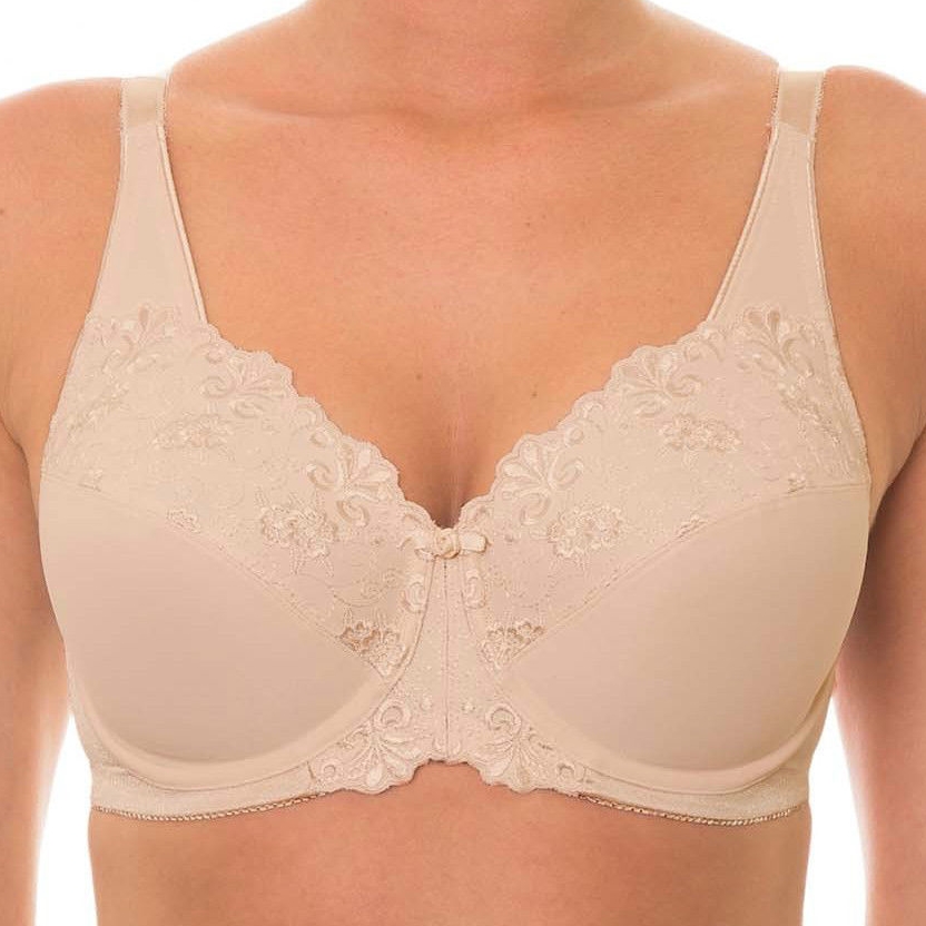 Triumph Embroidered Minimiser Bra - Fawn F- G