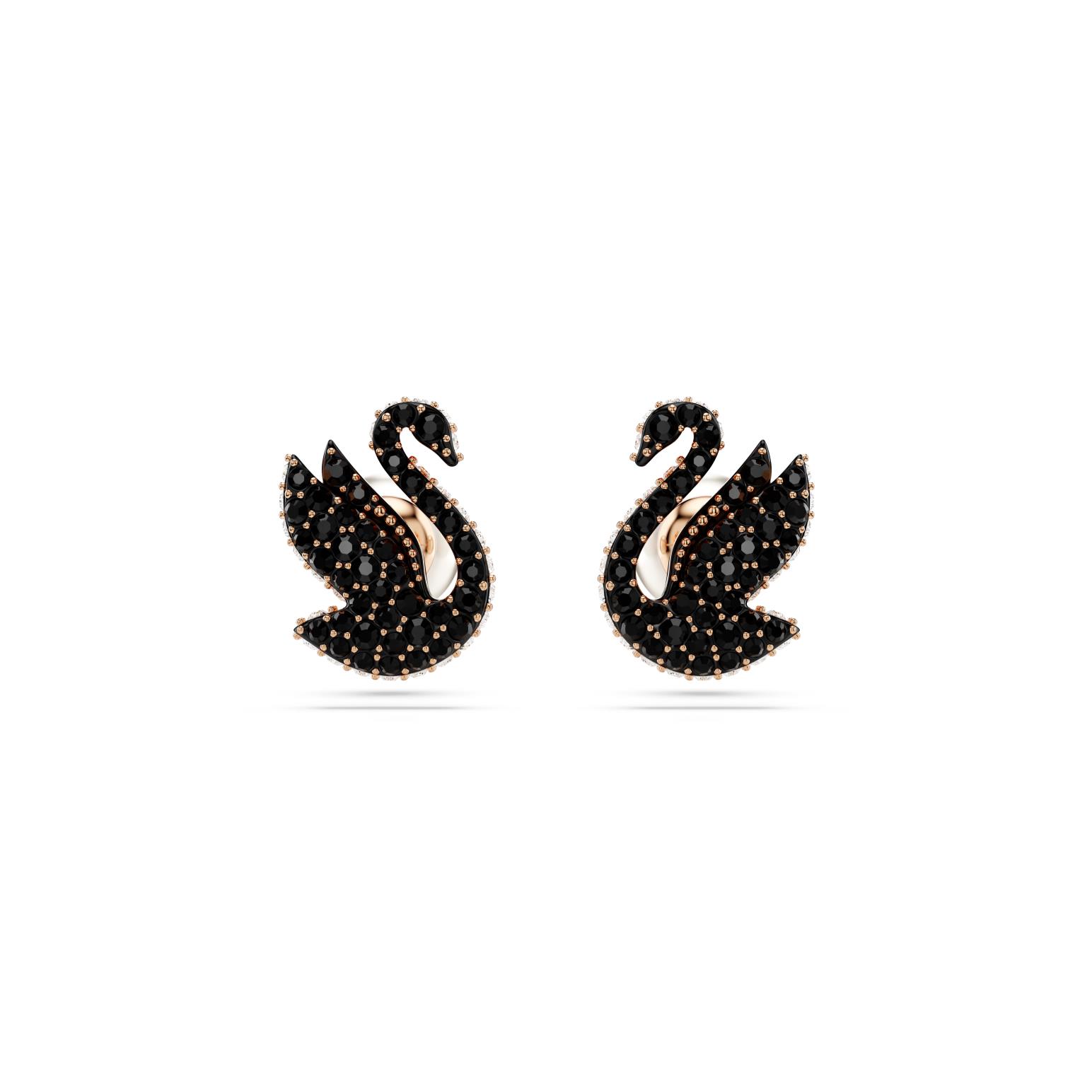 Swarovski Swan Stud Earrings
