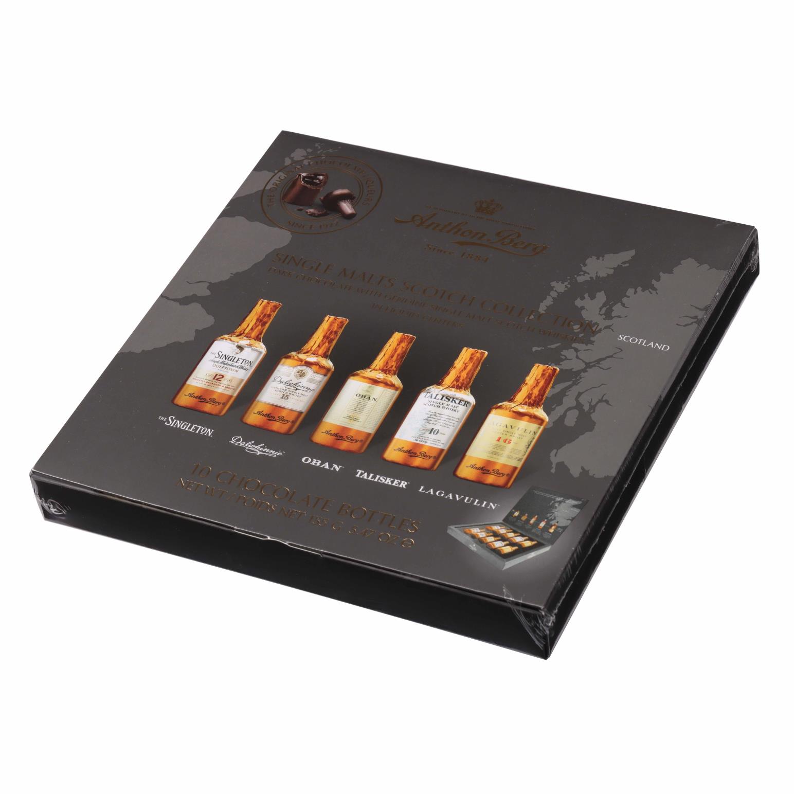 Anthon Berg Chocolate Liqueur Single Malts 10 Piece 155g