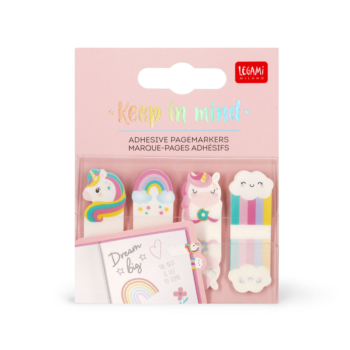 Legami Unicorn Keep In Mind Adhesive Page Markers