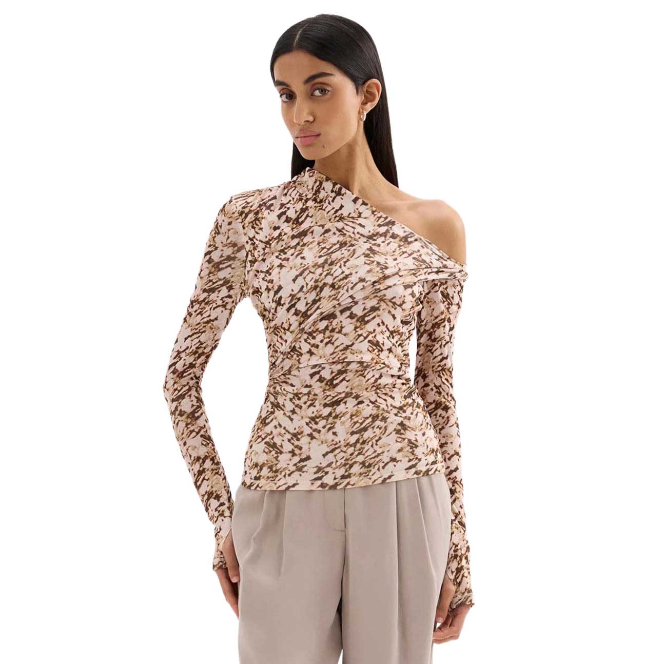 Nude Lucy Liora Ls Mesh Top