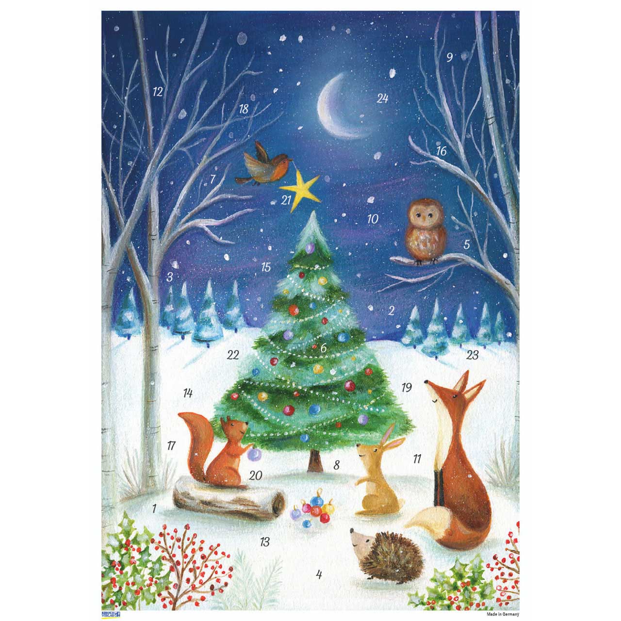 Korsch Verlag Scandic Decorating Tree Advent Calendar Poster 2026