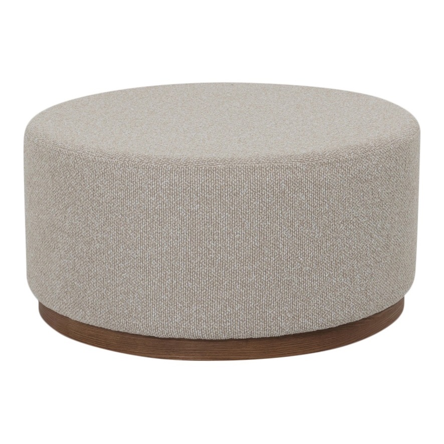 NED Collections Hickory Large Ottoman - Beige