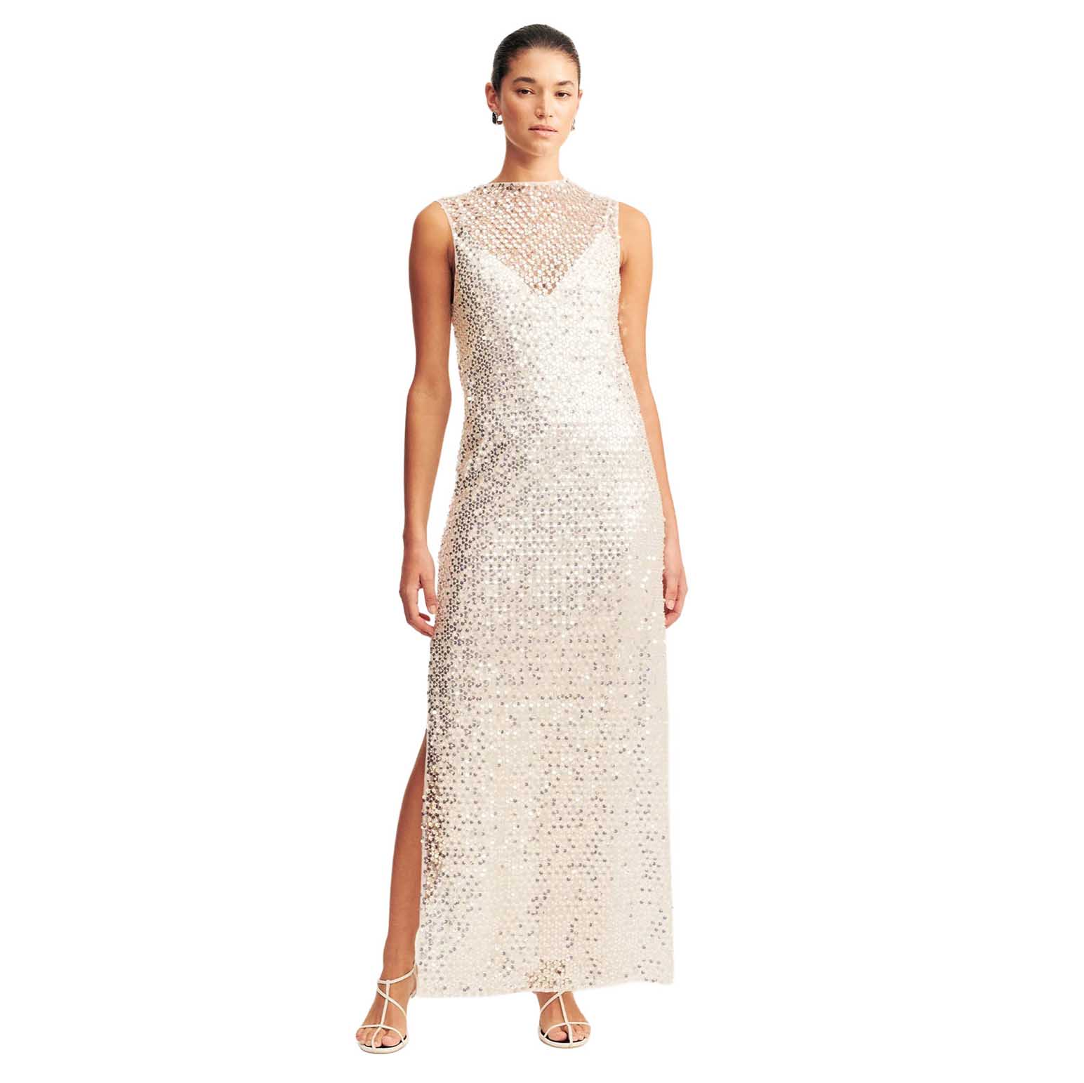 Shona Joy Asteri High Neck Sleeveless Maxi Dress