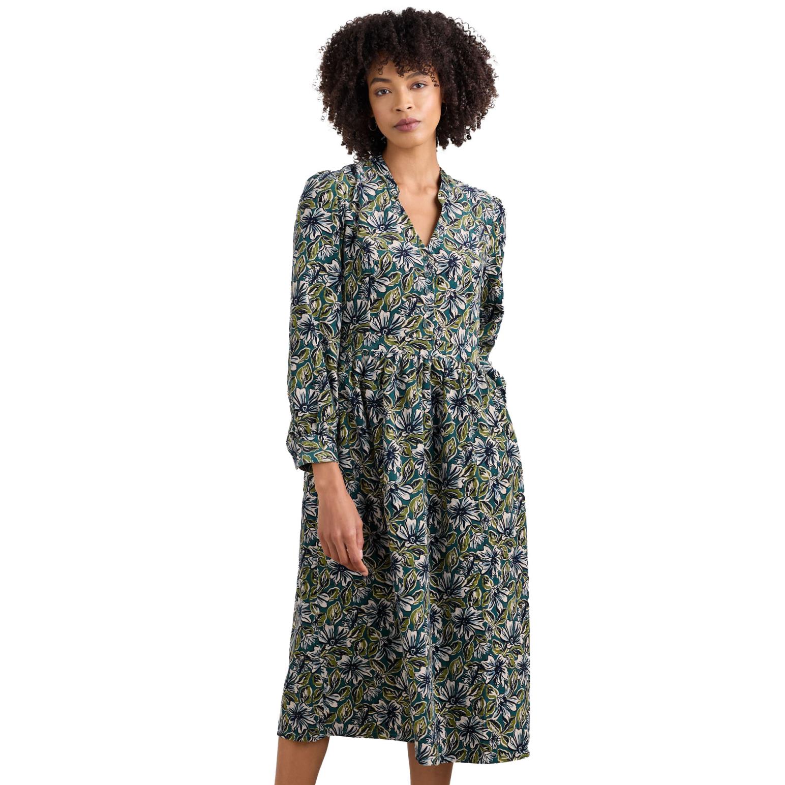 Seasalt Cornwall Rose Cottage Dress Mallow Blooms Loch