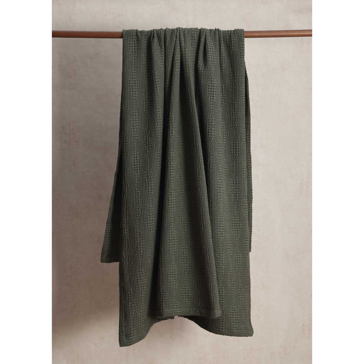 MM Linen Ansel Throw 150x200 - Ivy