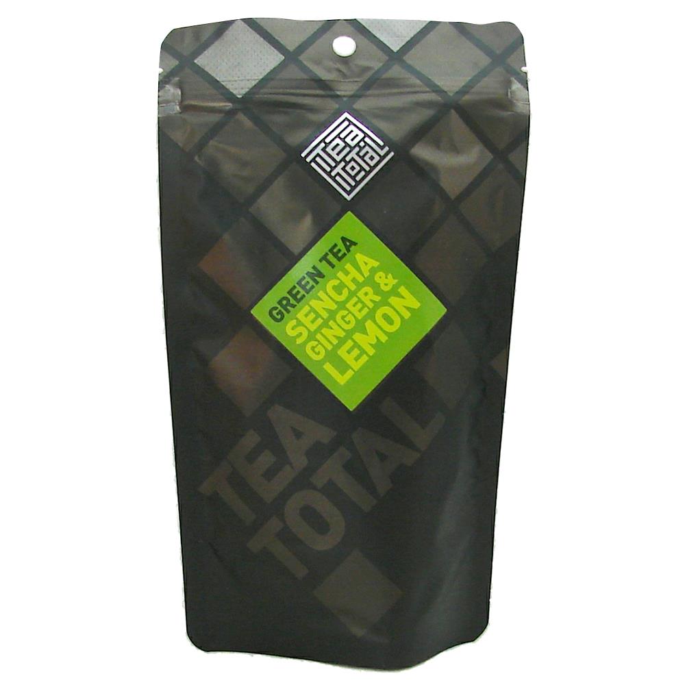 Tea Total Sencha Ginger and Lemon Green Tea Pouch 100g