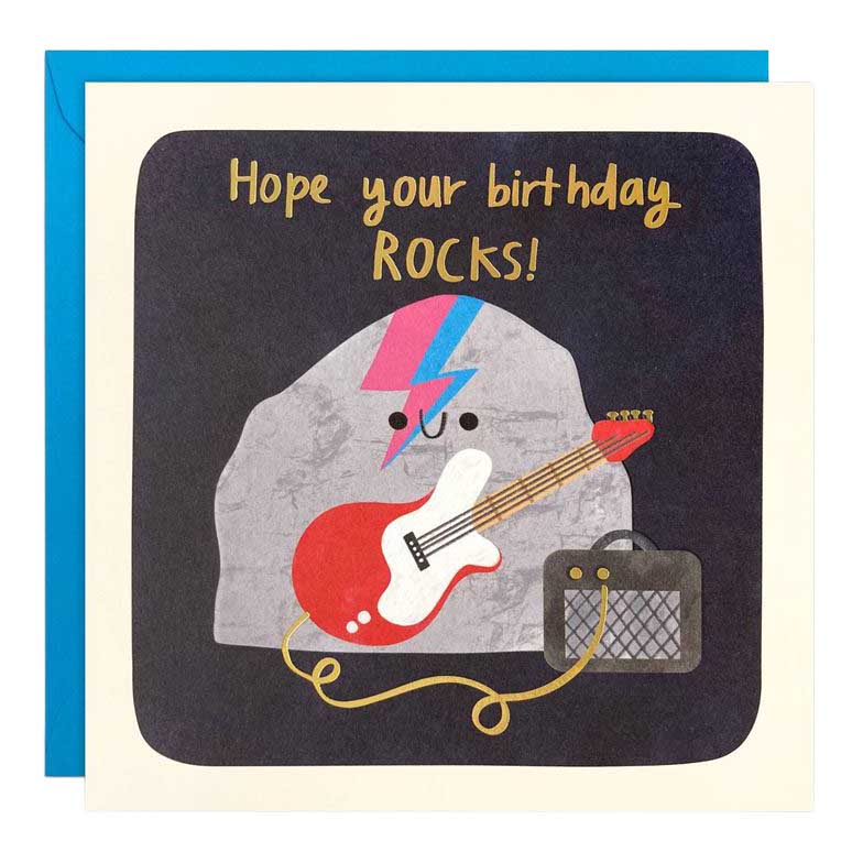 James Ellis Stevens Hope Your Birthday Rocks Card