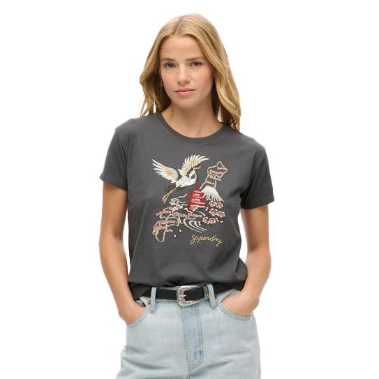 Superdry Suika Embroidered Fitted Tee