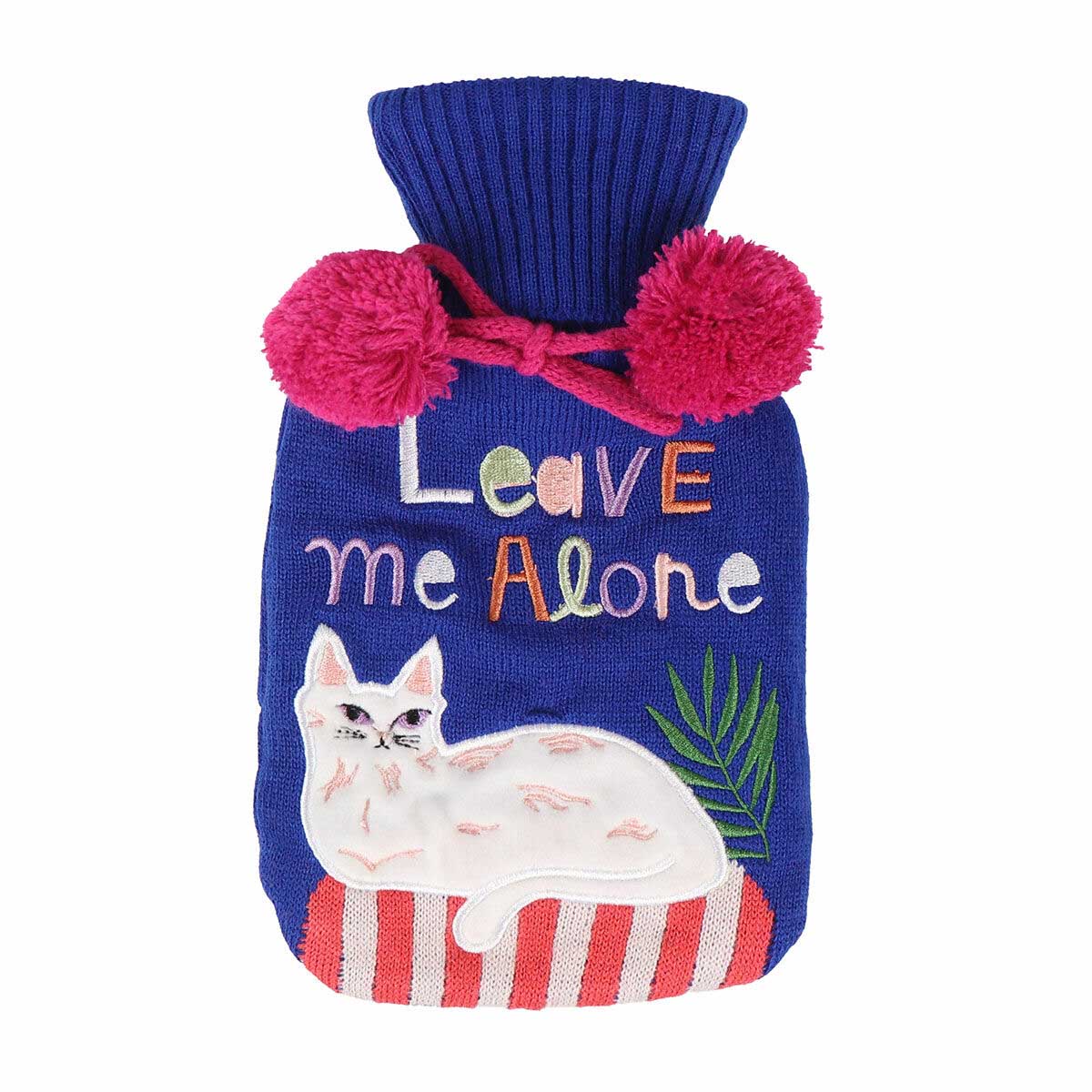 House Of Disaster Catnip Hot Water Bottle 'Leave Me Alone'