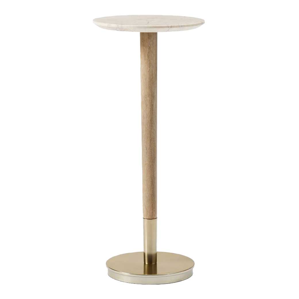West Elm Mid-Century Marble Top Drink Table