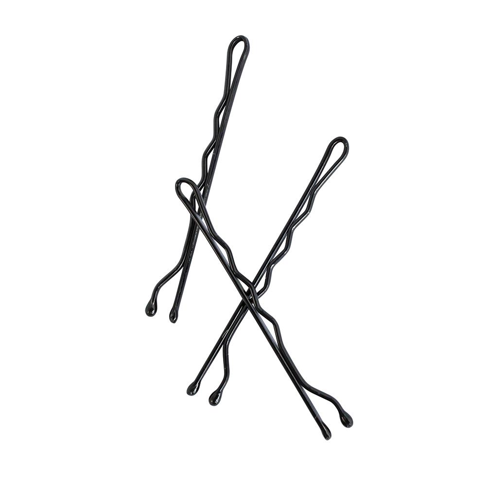Mae Bobby Pins Super Grip 4.5Cm Black (80)