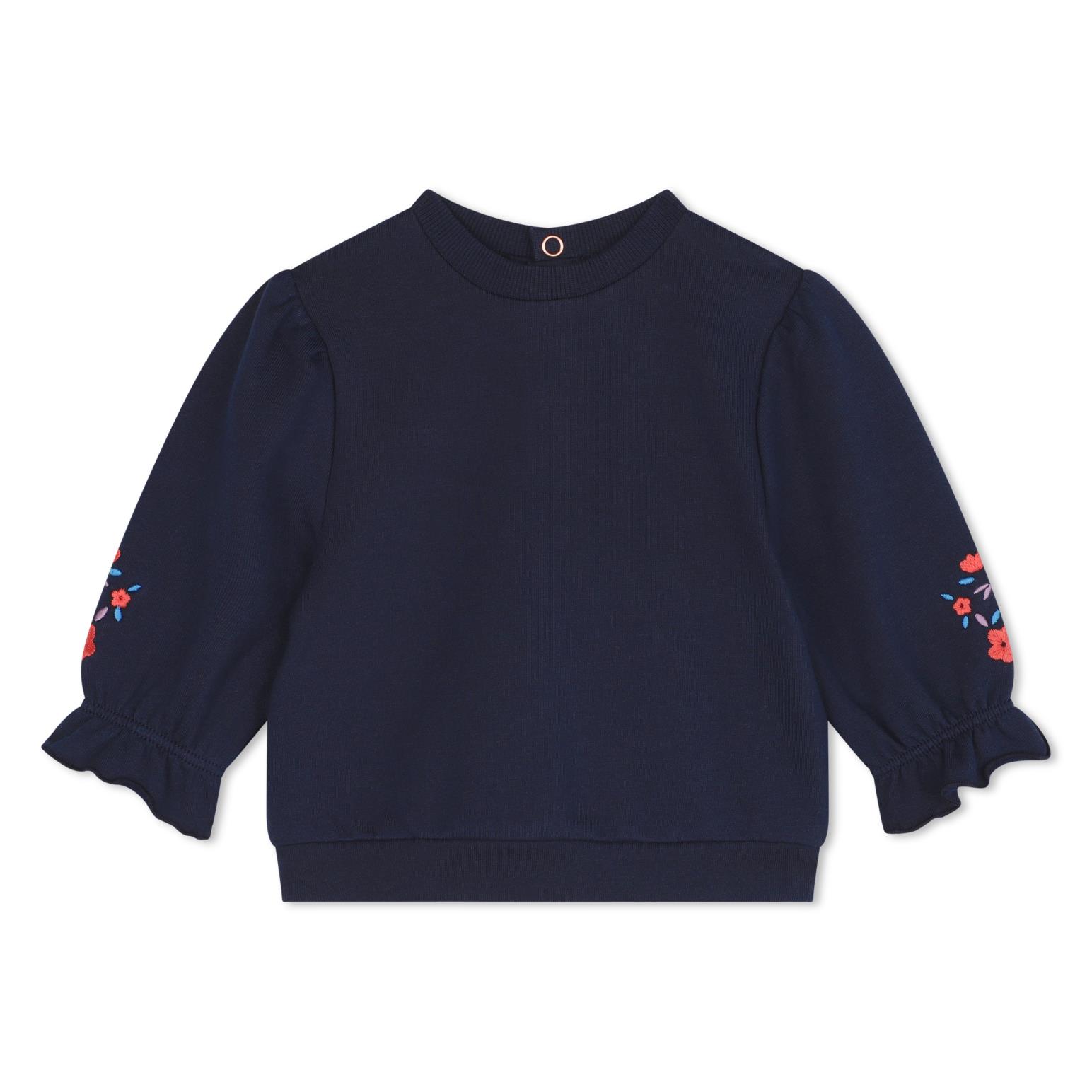 Carrement Beau Flower Emb Sweatshirt 9M - 18M