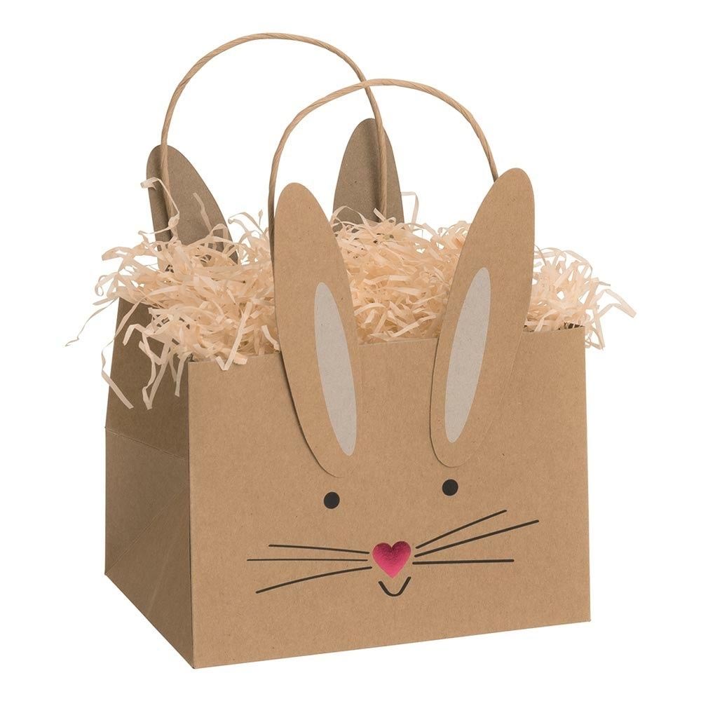 Bunny White Gift Bag 18 x 13cm