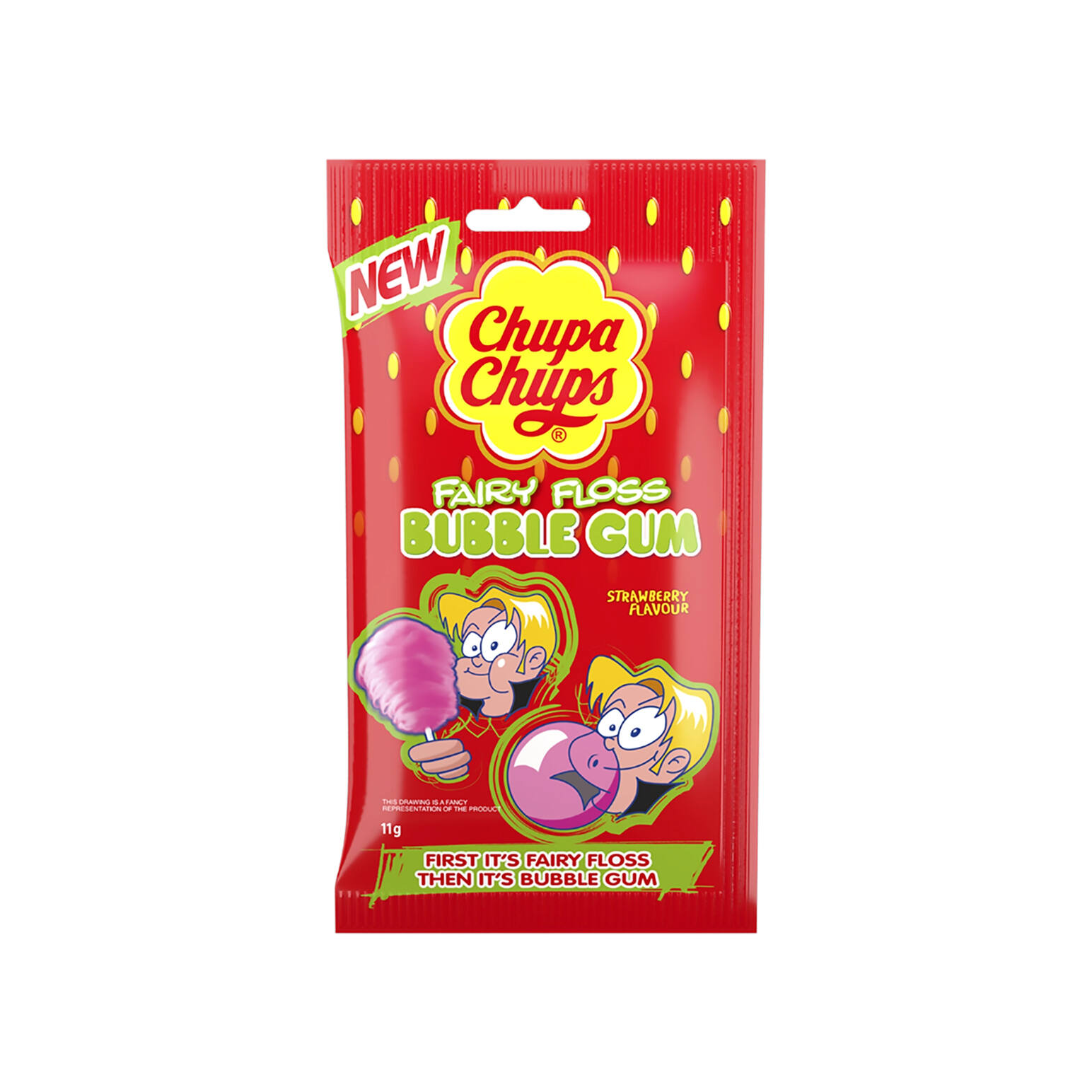 Chupa Chups Fairy Floss Bubblegum 11g