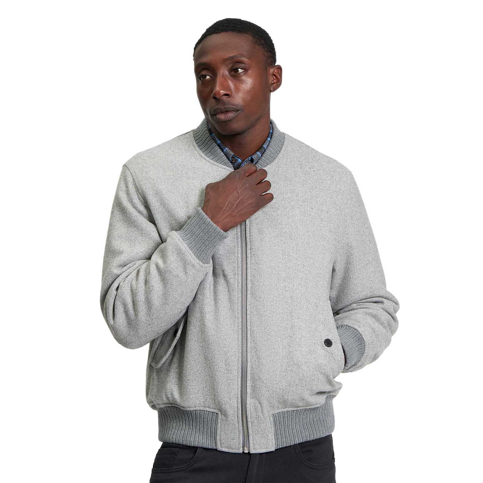 Ben Sherman Wool Melange Bomber
