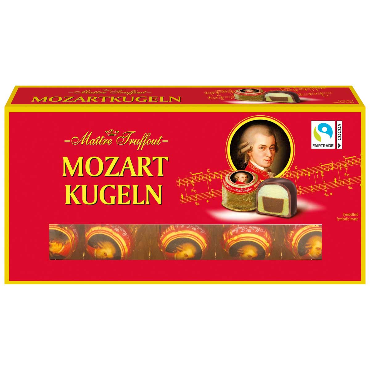 Maitre Truffout Mozart Kugeln with Pistachio & Marzipan Cream 200g