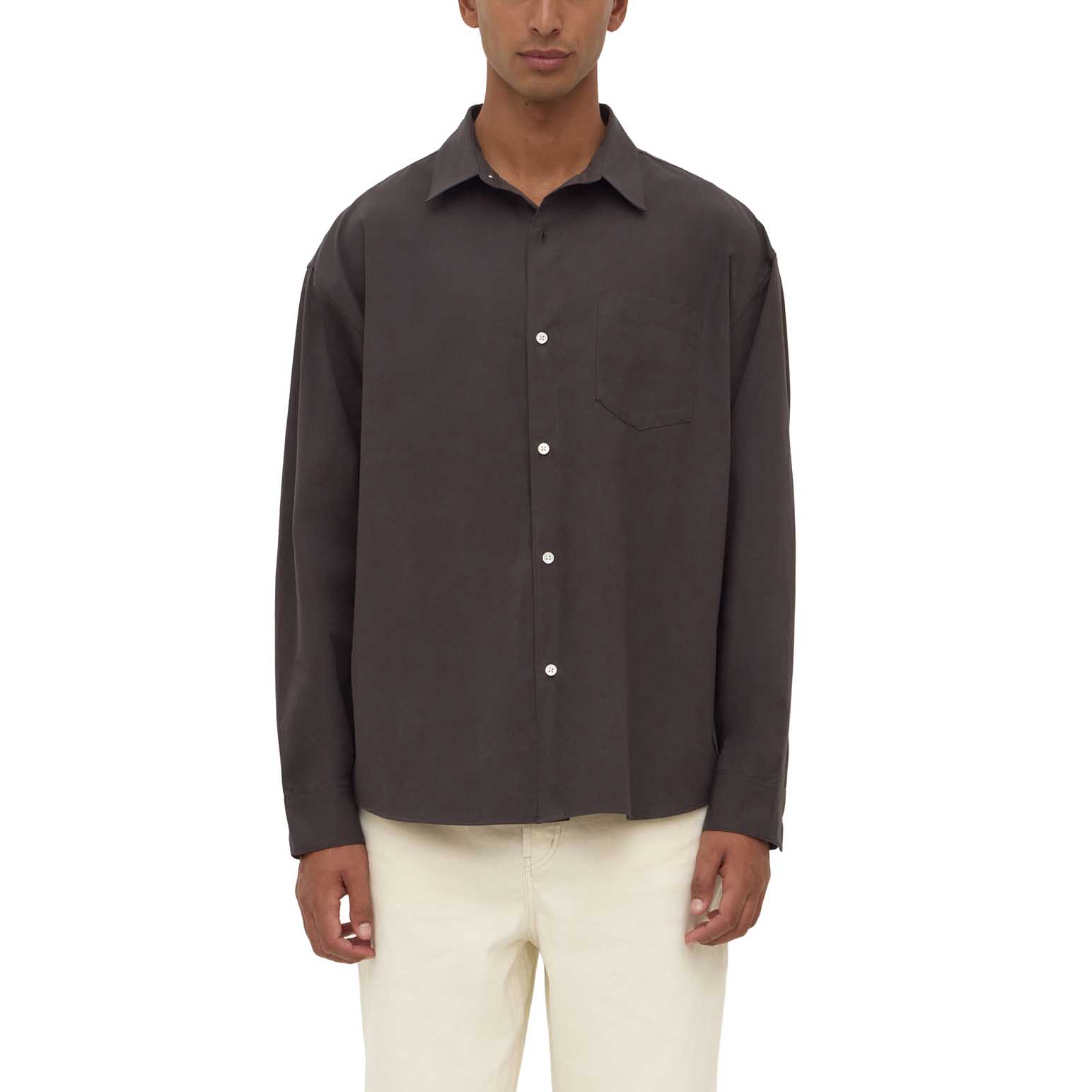 Assembly Label Finn Long Sleeve Shirt Charcoal