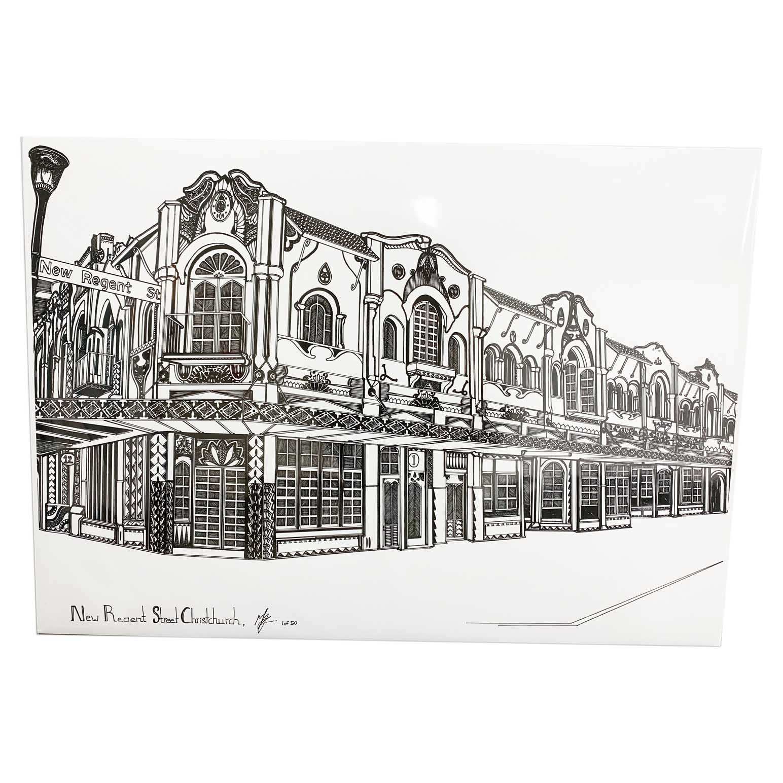 Nathan Kaye Limited Edition Unframed A2 Print New Regent Street