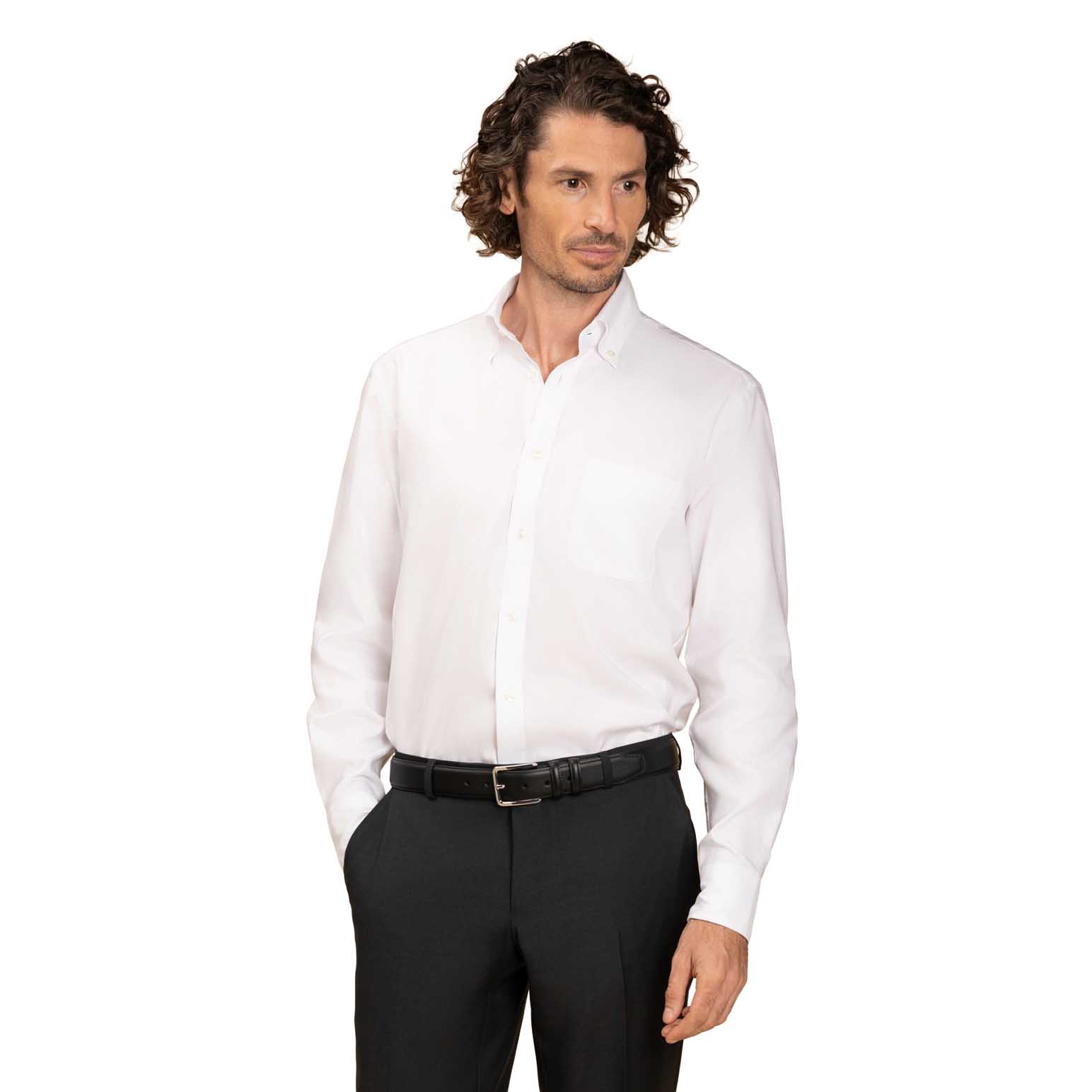 Rembrandt Ohope White Oxford Button Down Shirt