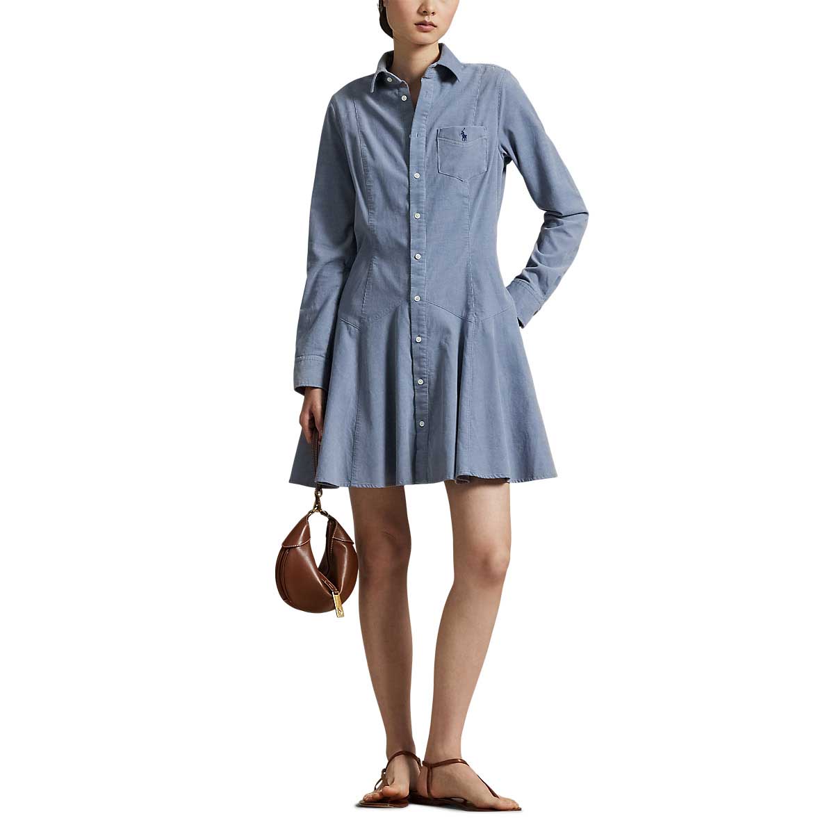Polo Ralph Lauren Cotton Corduroy A-Line Shirtdress
