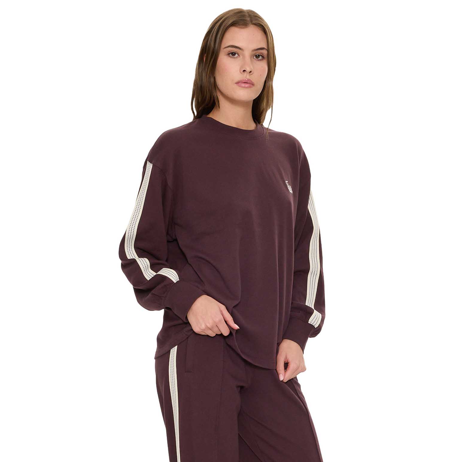 Thrills Off Track Long Sleeve Oversized Tee