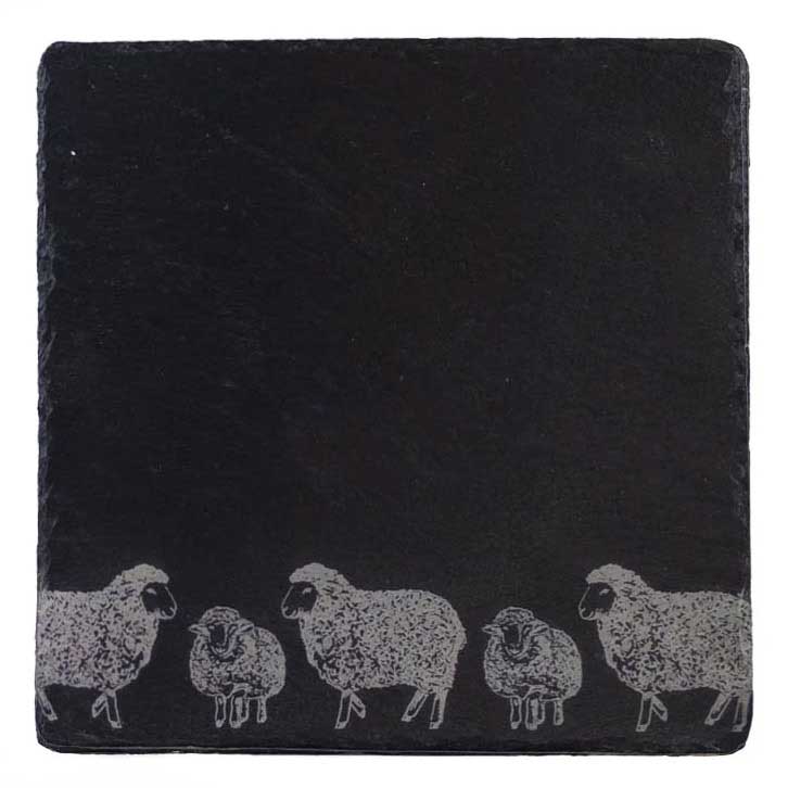 Selbrae House Slate Pot Stand - Sheep