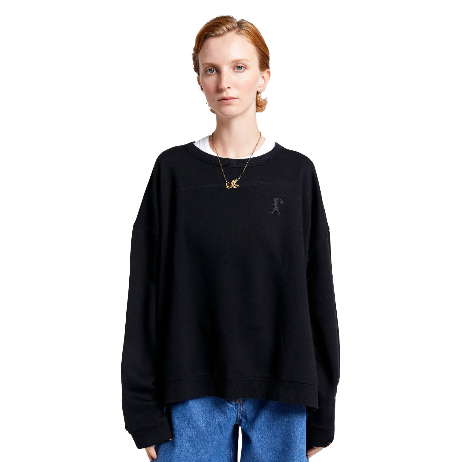 Karen Walker Embroidered Runaway Girl Sweatshirt